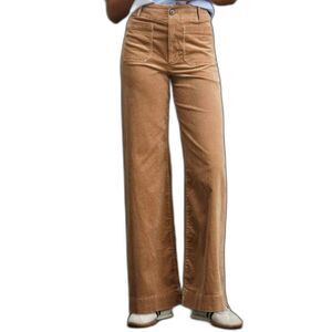 NWT Maeve Anthropologie Collette Camel Beige Corduroy Pants Sz 32